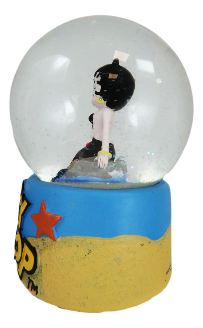 Ebros Gift Siren Mermaid With Conch Betty Boop Whimsical Comical Glitter Water Globe 100mm