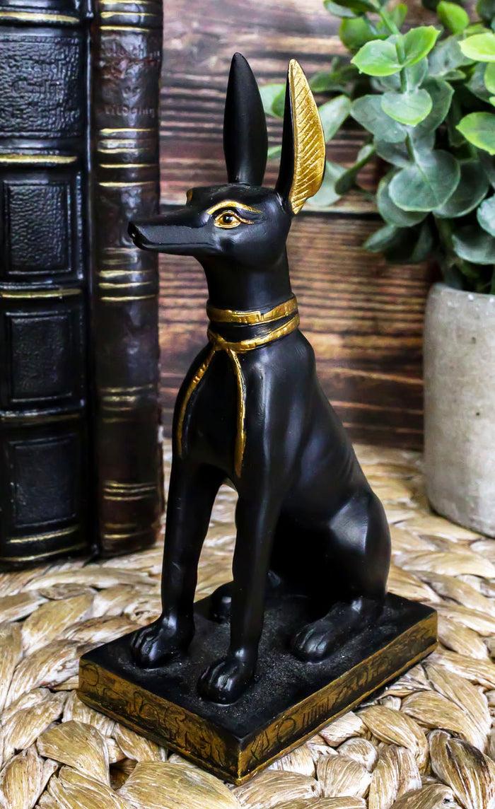 ebros gift Sitting Ancient Egyptian God Anubis Jackal Dog Figurine 5"H God of The Afterlife