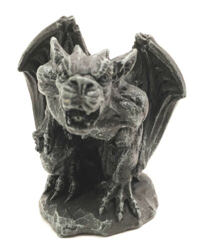 Ebros Gift Small Stoic Winged Giant Rat Growling Gargoyle Decorative Figurine 3.25" Tall