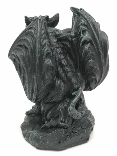 Ebros Gift Small Stoic Winged Giant Rat Growling Gargoyle Decorative Figurine 3.25" Tall
