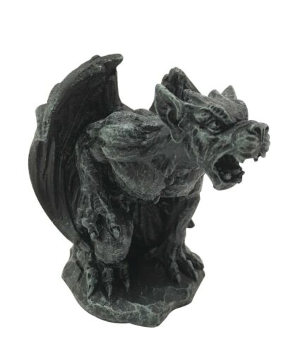 ebros gift Small Stoic Winged Giant Rat Growling Gargoyle Decorative Figurine 3.25" Tall