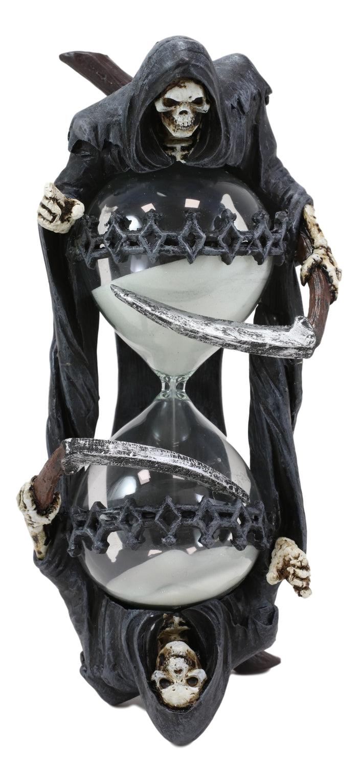 Ebros Gift Soul Harvester Time Waits For No Man Gothic Grim Reaper With Scythe Sand Timer