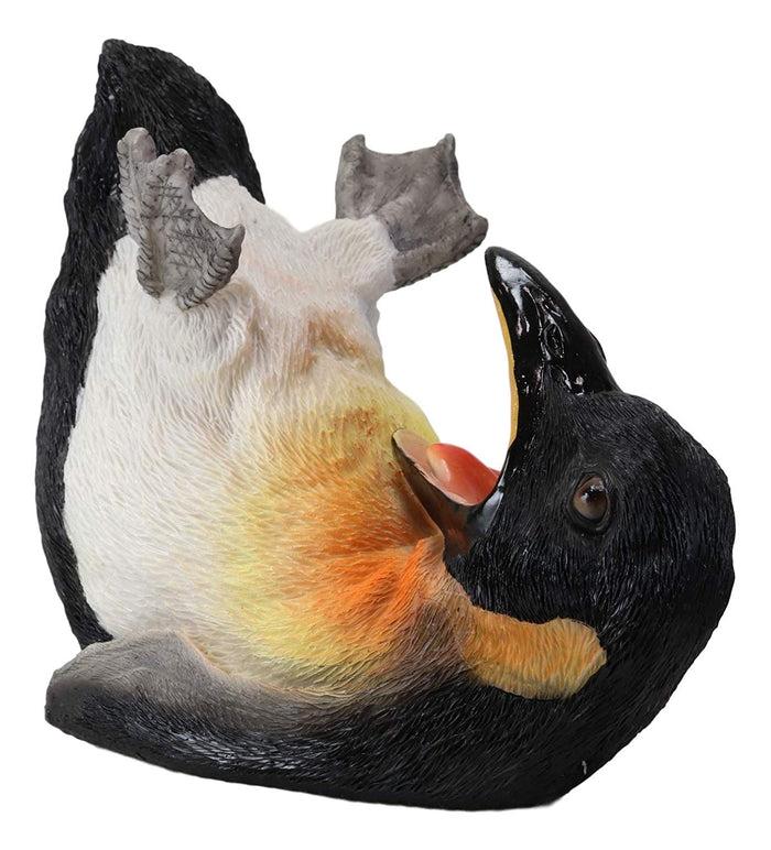 Ebros Gift South Pole Acrobatic Drunken Tuxedo Emperor Penguin Wine Bottle Holder 8.5"L