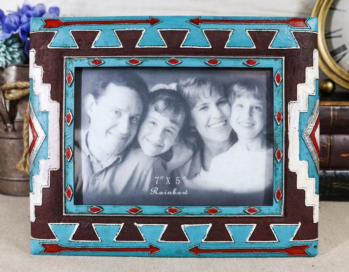 ebros gift Southwest Native Indian Meso Mayan Aztec Desktop Or Wall Picture Frame 5"X7"