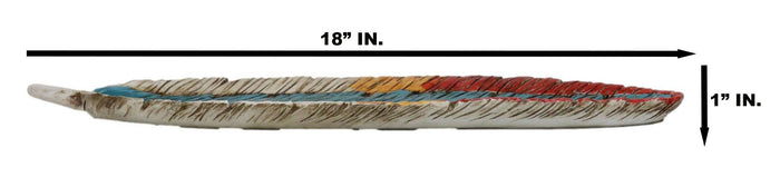 Ebros Gift Southwestern American Indian Dreamcatcher Feather Organizer Dish Tray 18"Long