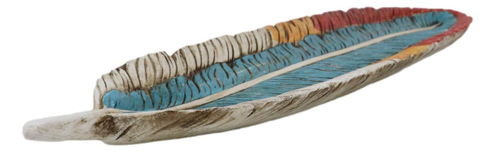 Ebros Gift Southwestern American Indian Dreamcatcher Feather Organizer Dish Tray 18"Long