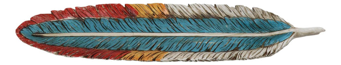Ebros Gift Southwestern American Indian Dreamcatcher Feather Organizer Dish Tray 18"Long