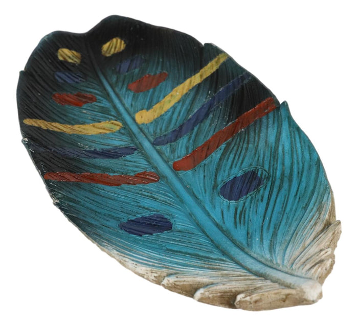 Ebros Gift Southwestern American Indian Dreamcatcher Feather Jewelry Dish Tray Figurine