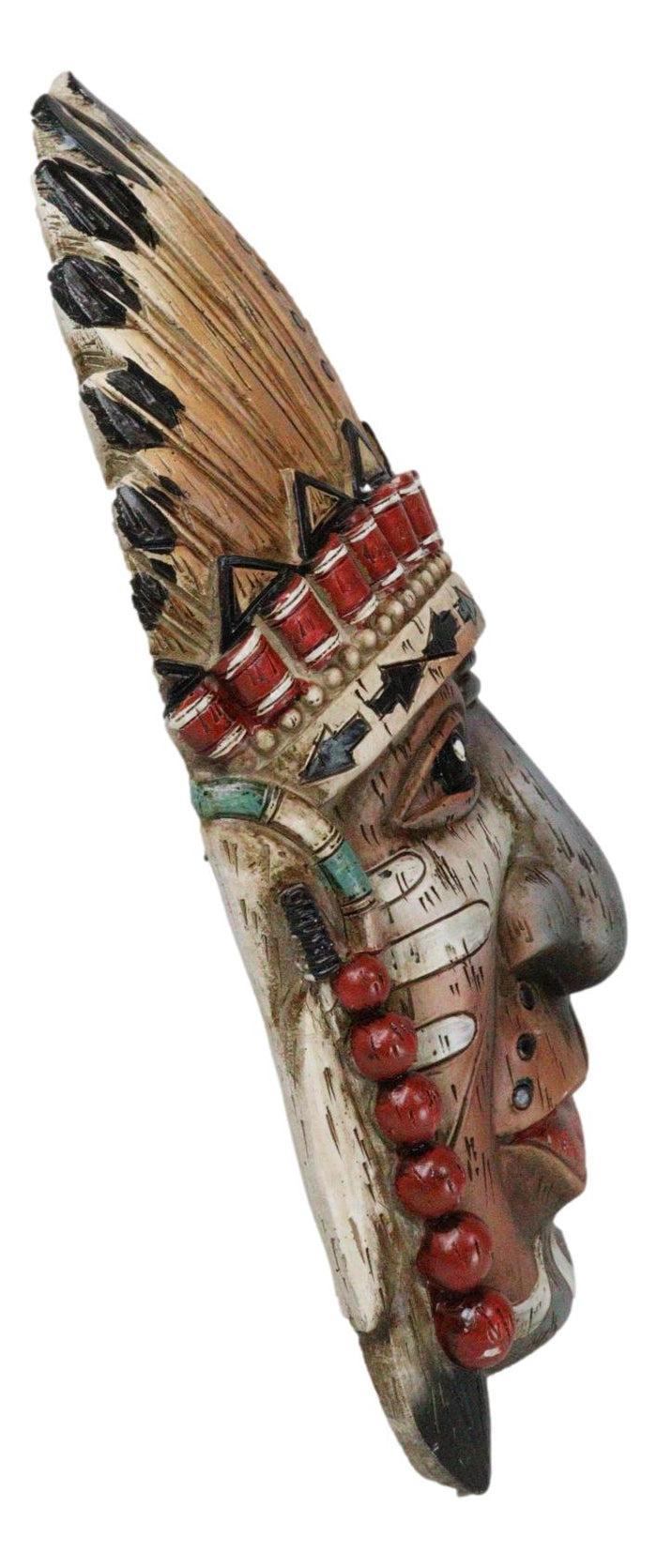 Ebros Gift Southwestern Colorful Native American Indian Chief With Headdress Wall Plaque