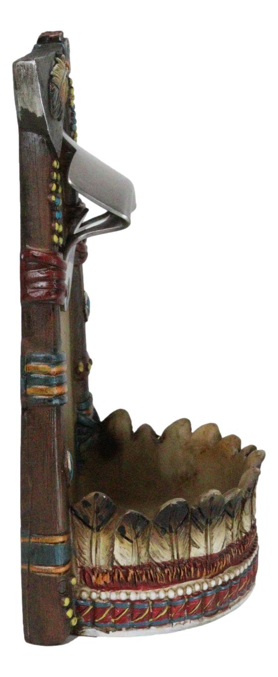 Ebros Gift Southwestern Feathers With Turquoise Hand Axe Tribal Indian Wall Bottle Opener