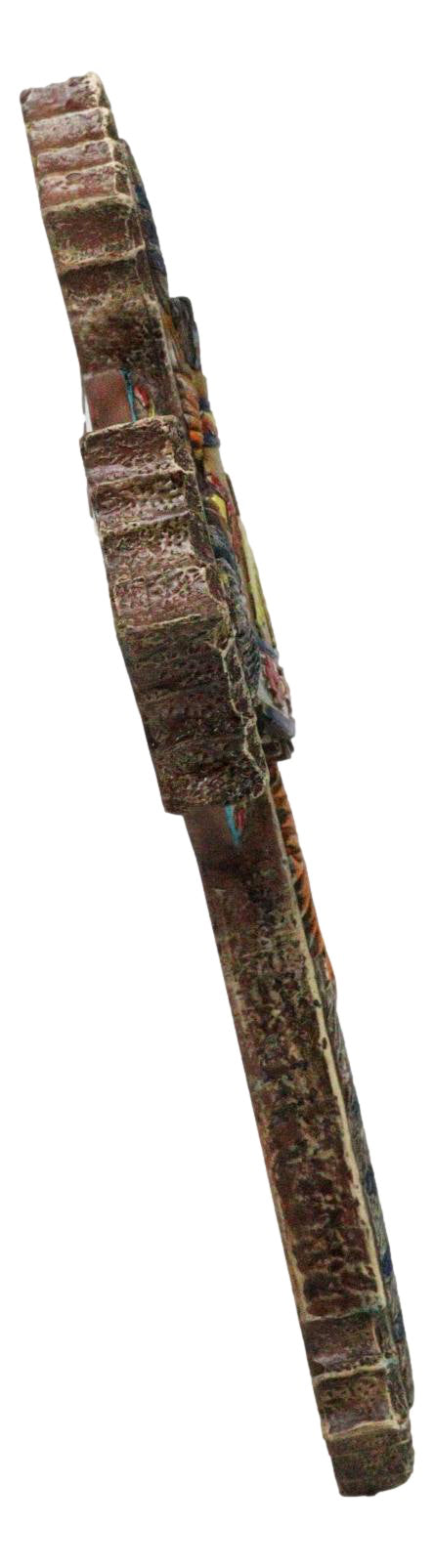 Ebros Gift Southwestern Indian Feathers Teepee Sacred Eagle Faux Wooden Rustic Wall Cross