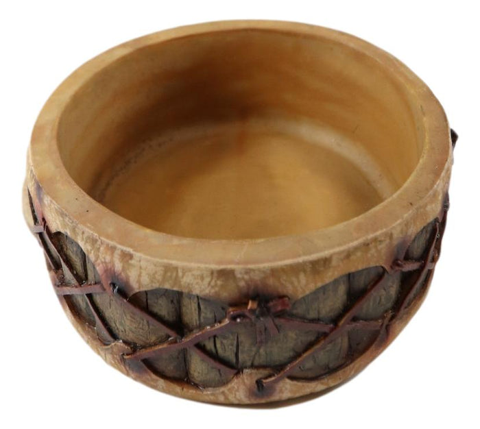 Ebros Gift Southwestern Native American Indian Ceremony Pow Wow Drum Decorative Jewelry Box