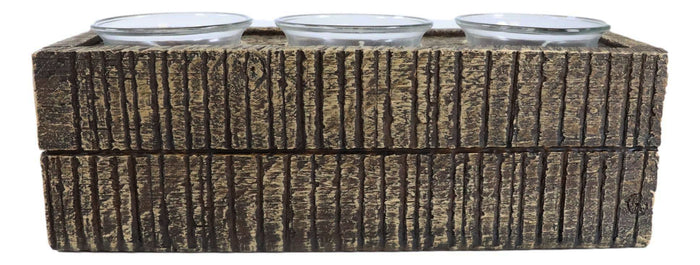 Ebros Gift Southwestern Native Indian Turquoise Feather Arrows 3 Votives Candle Holder