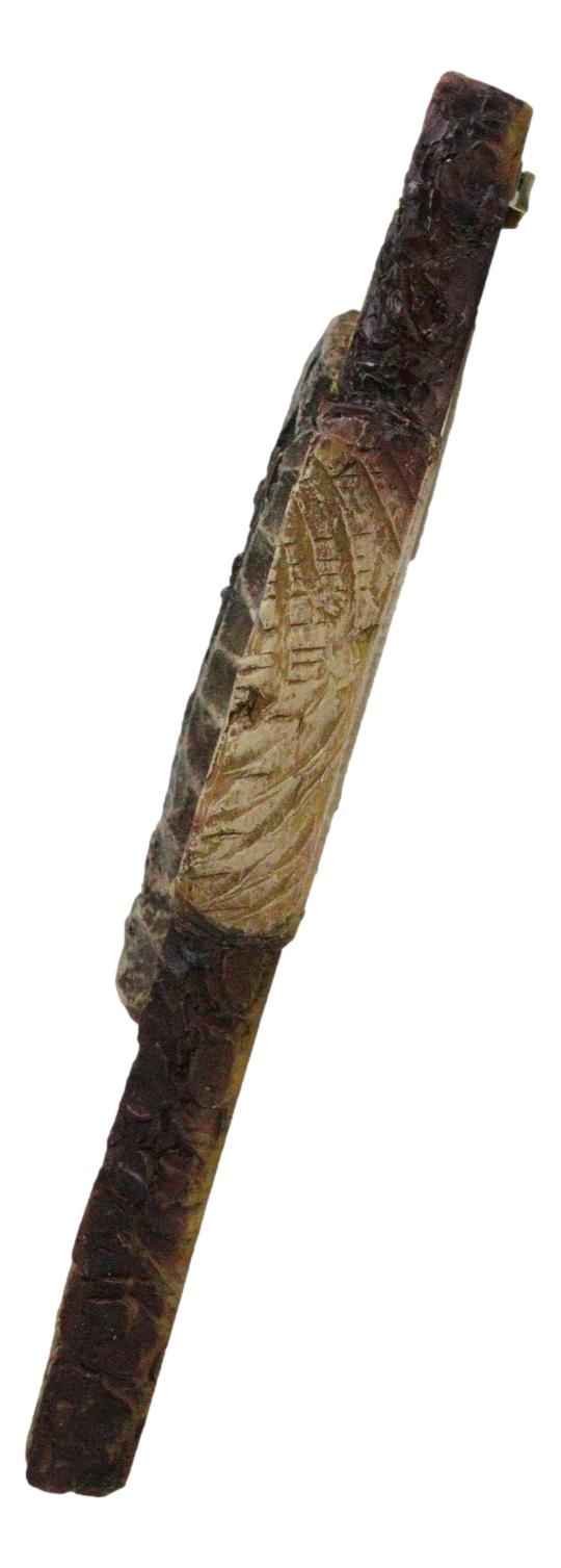 Ebros Gift Southwestern Tribal Indian Chief With Carved Stone Knife Faux Wooden Wall Cross