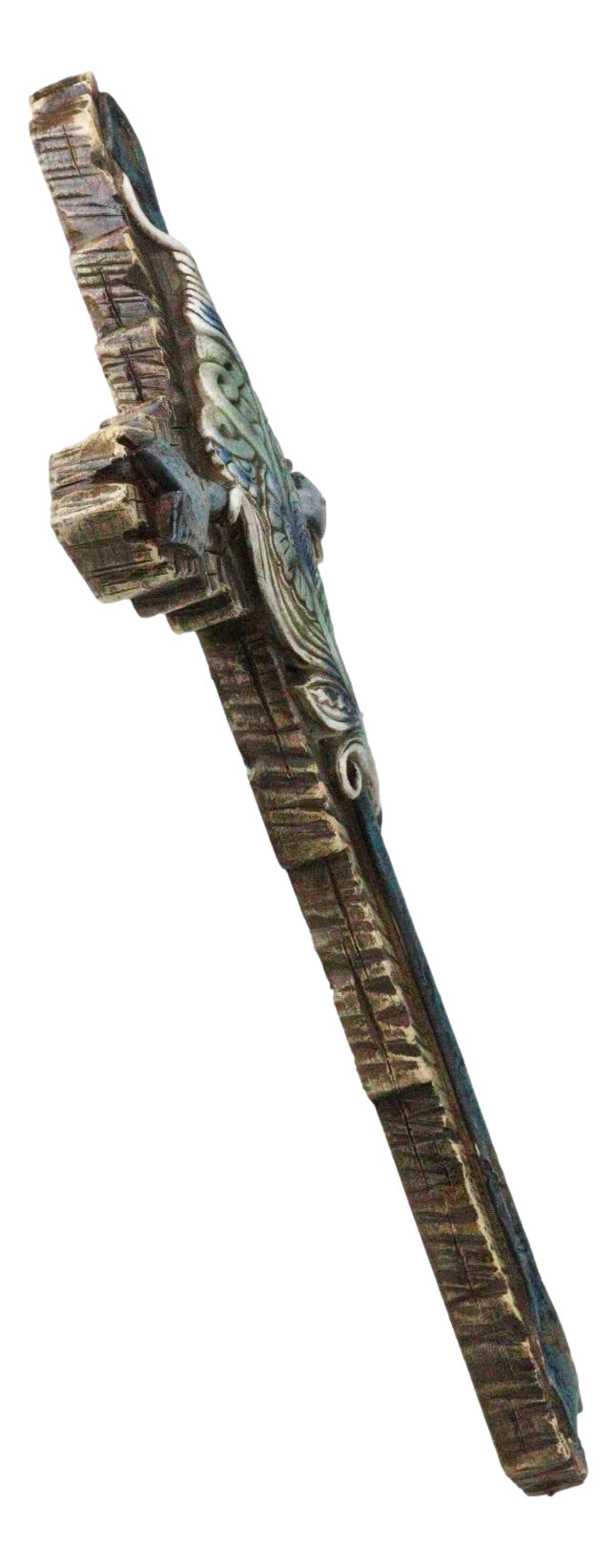 Ebros Gift Southwestern Tribal Indian Feather And Turquoise Arrows Faux Wooden Wall Cross