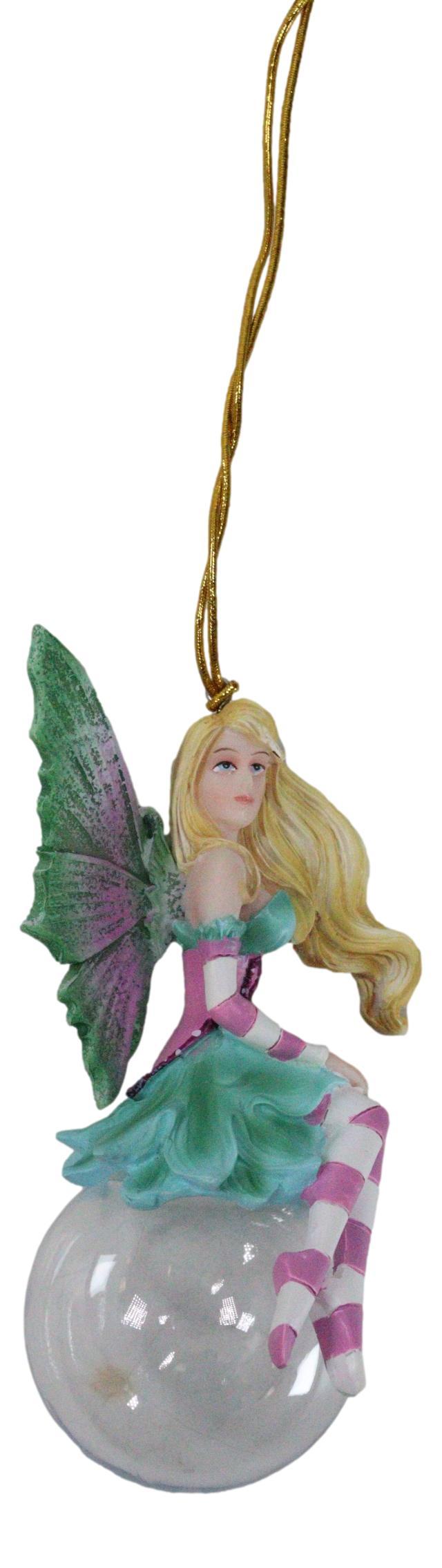 Ebros Gift Spring Blossom Bubble Rider Fairy Ornament Amy Brown Holiday Collection Accent