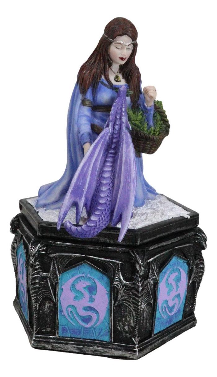 Ebros Gift Spring Fall Summer Winter Seasons Friendship Fairy With Dragon Trinket Boxes Set