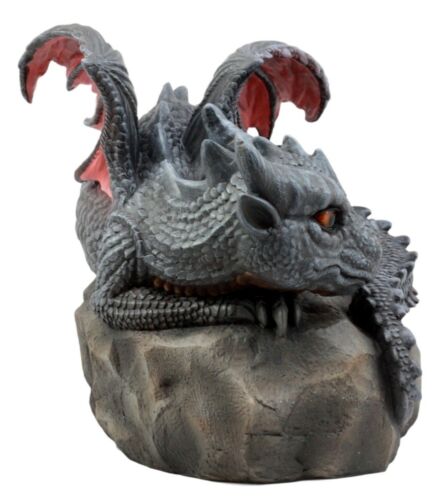 Ebros Gift Spyro Resting Baby Dragon Hatchling Garden Statue 10"H Faux Stone Resin Finish