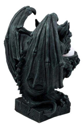 Ebros Gift Squatting Gothic Gargoyle Candle Holder Guardian Servant Tea Light Castle Butler