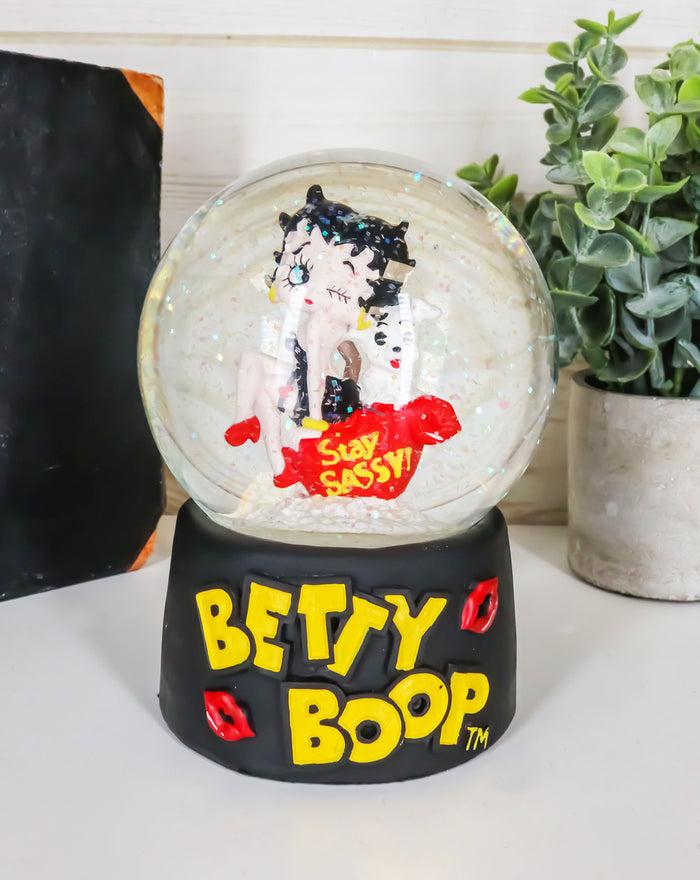 Ebros Gift Stay Sassy Glamorous Betty Boop Whimsical Comical Glitter Water Globe 100mm