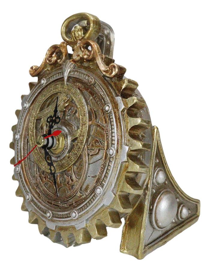 Ebros Gift Steampunk Alternative Science Fate Anguistralobe Geared Desktop Clock Figurine
