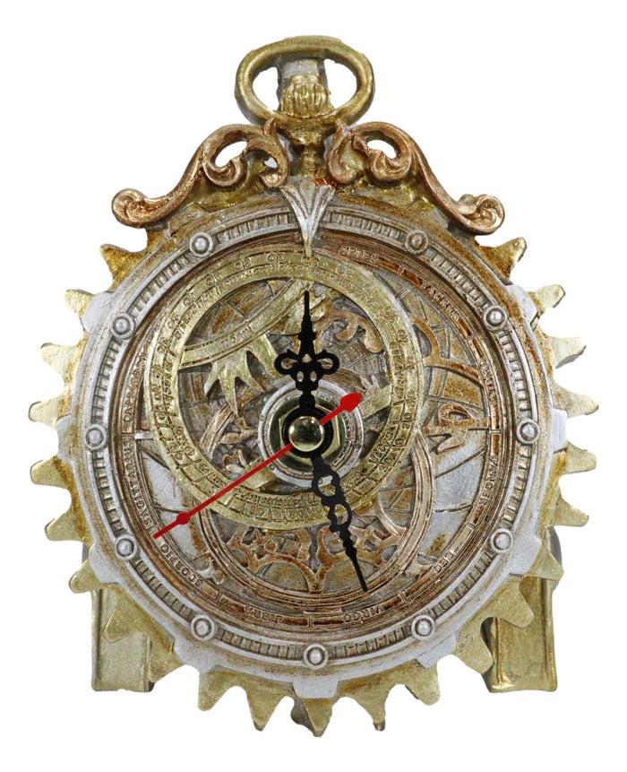 Ebros Gift Steampunk Alternative Science Fate Anguistralobe Geared Desktop Clock Figurine