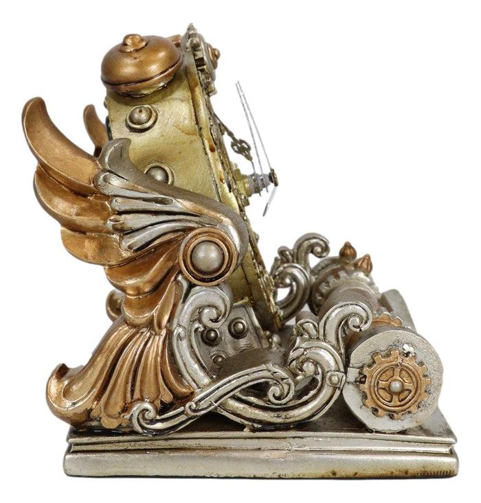 Ebros Gift Steampunk Chronambulator Time Warp Machine With Painted Clockwork Desktop Clock