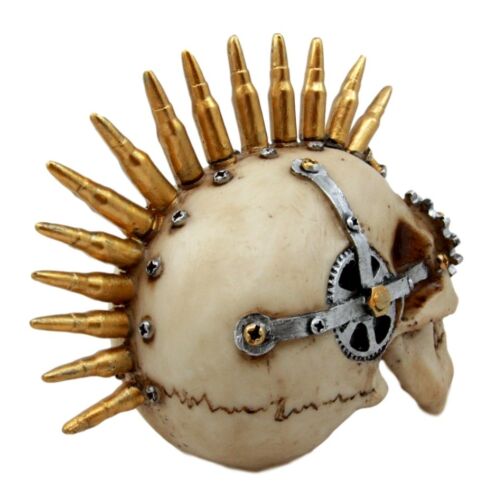 Ebros Gift Steampunk Cyborg Punk Rock Aristocrat With Bullet Spikes Hair Figurine 6.75"L