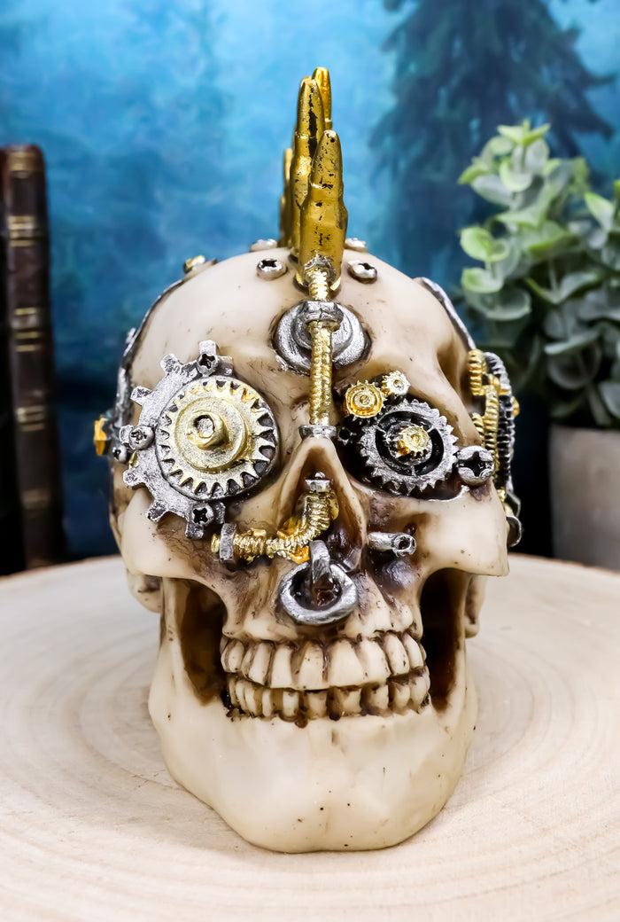 ebros gift Steampunk Cyborg Punk Rock Aristocrat With Bullet Spikes Hair Figurine 6.75"L