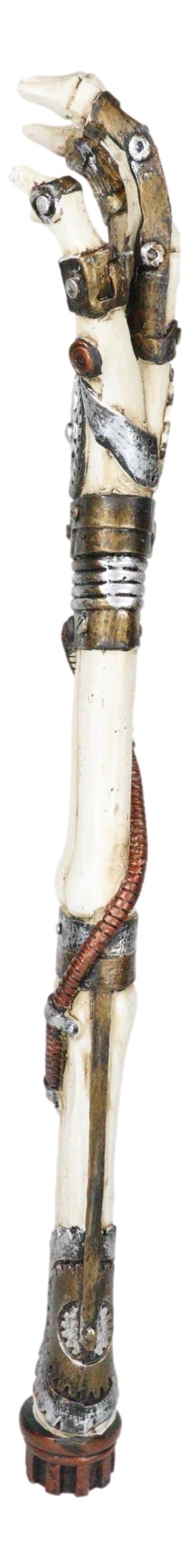 Ebros Gift Steampunk Geared Clockwork Hand Bone Skeleton Arm Back Itch Scratcher Figurine