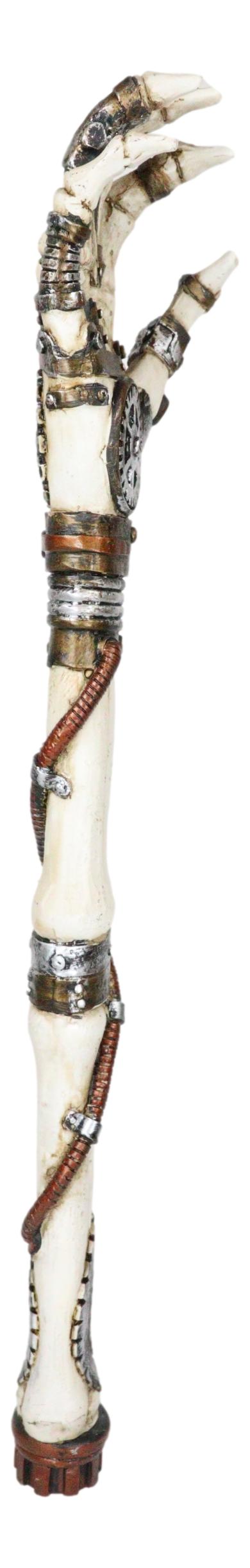 Ebros Gift Steampunk Geared Clockwork Hand Bone Skeleton Arm Back Itch Scratcher Figurine