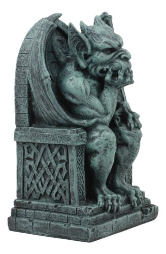 Ebros Gift Stoic Gothic Notre Dame Thinker Gargoyle Sitting On The Throne Statue Le Penseur