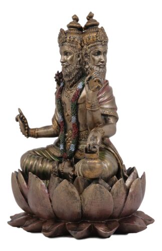 Ebros Gift Supreme Cosmic Soul Hindu Deity Brahma Brahman Four Faced Vedas Trinity Statue