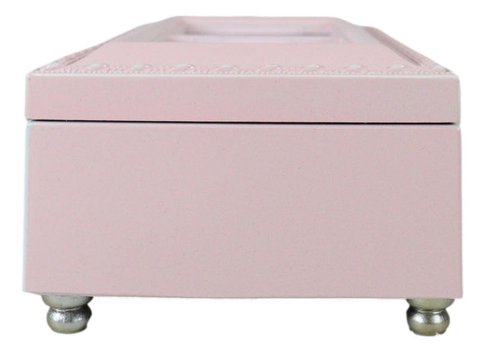 Ebros Gift Sweet Girl Happiness And Love Baby Shower Pink Burlwood Musical Trinket Box