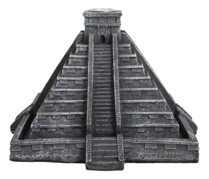 Ebros Gift Temple Of Kukulcan Mesoamerican Aztec Step Pyramid Backflow Incense Cone Burner