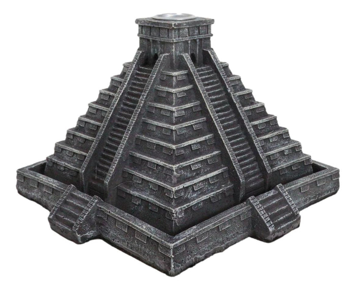 Ebros Gift Temple Of Kukulcan Mesoamerican Aztec Step Pyramid Backflow Incense Cone Burner