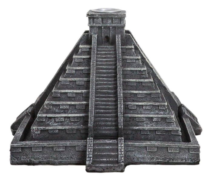 Ebros Gift Temple Of Kukulcan Mesoamerican Aztec Step Pyramid Backflow Incense Cone Burner