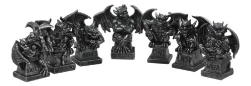 Ebros Gift The Allegorical Seven Deadly Sins Gargoyle Figurine Set Of 7 Wicked Gargoyles