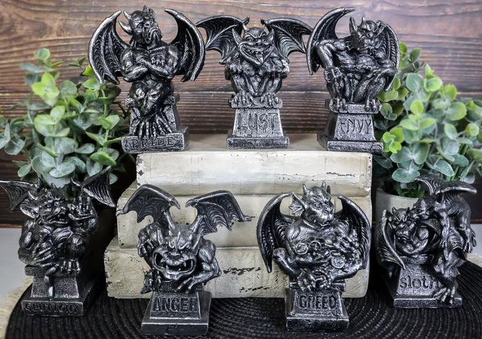 ebros gift The Allegorical Seven Deadly Sins Gargoyle Figurine Set of 7 Wicked Gargoyles