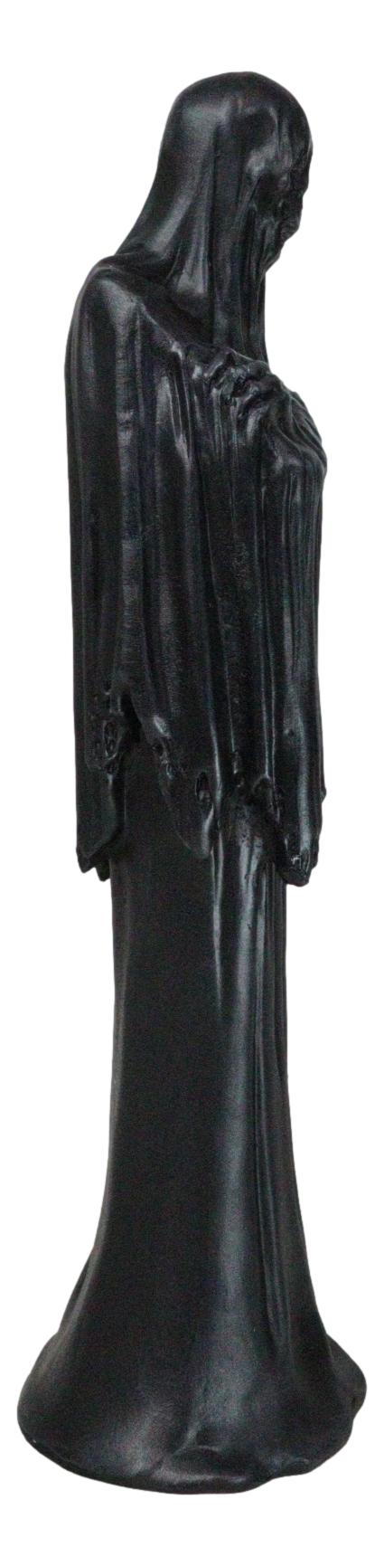 Ebros Gift The Boogeyman Black Death Grim Reaper Wearing Long Cloak Robe Garment Figurine