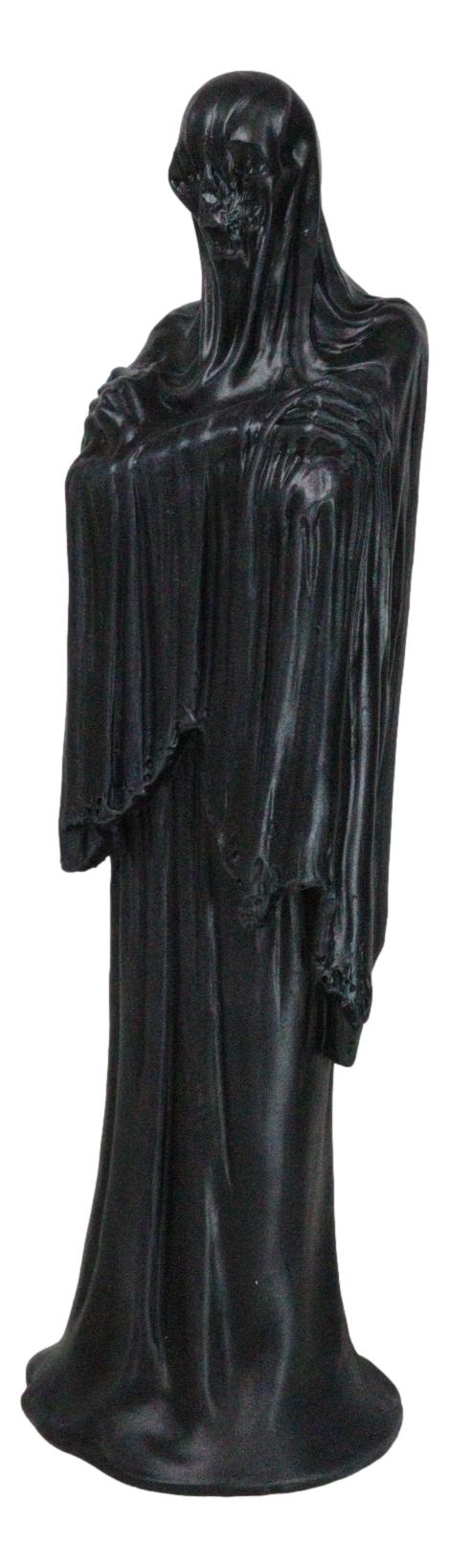 Ebros Gift The Boogeyman Black Death Grim Reaper Wearing Long Cloak Robe Garment Figurine