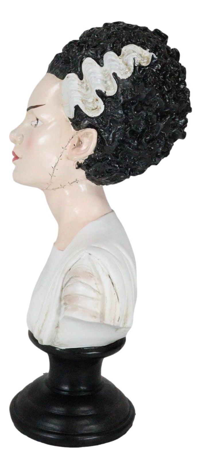 Ebros Gift The Bride Of Frankenstein Bust Figurine With Red Bloodshot LED Light Up Eyes