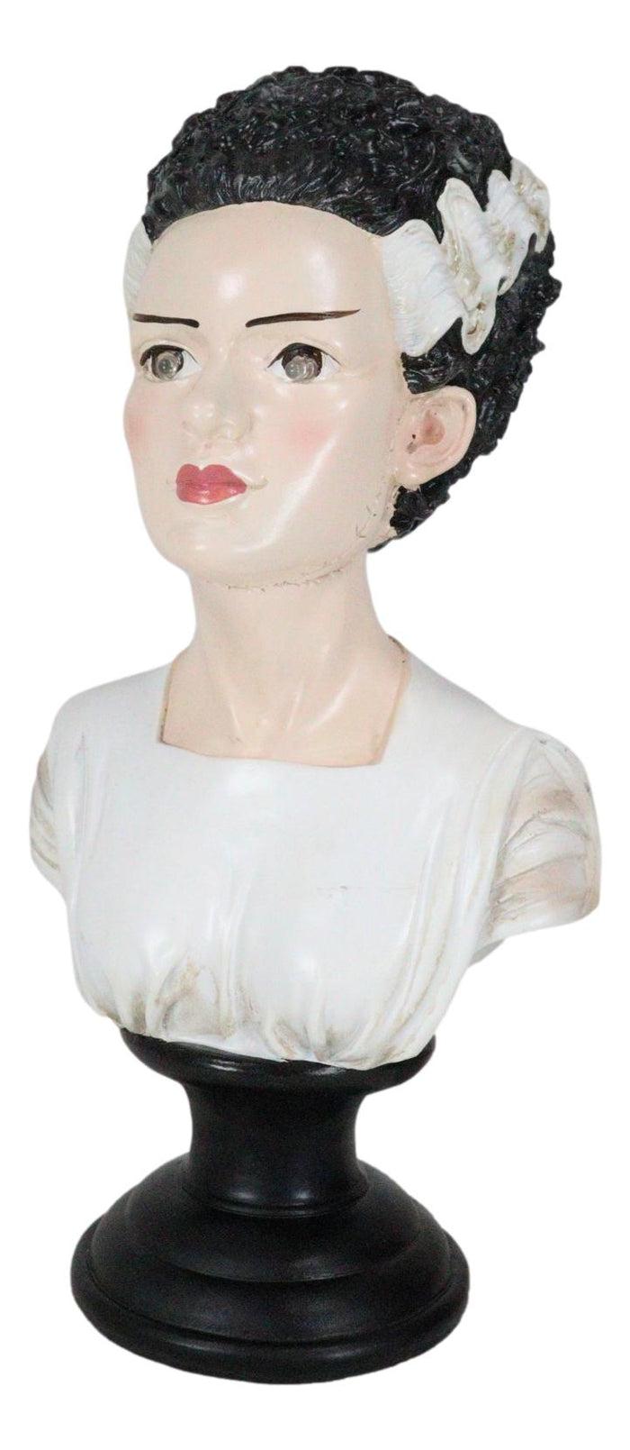 Ebros Gift The Bride Of Frankenstein Bust Figurine With Red Bloodshot LED Light Up Eyes