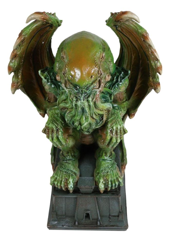 Ebros Gift The Call Of Cthulhu Alien Creature Seated On Pedestal Throne Desktop Figurine