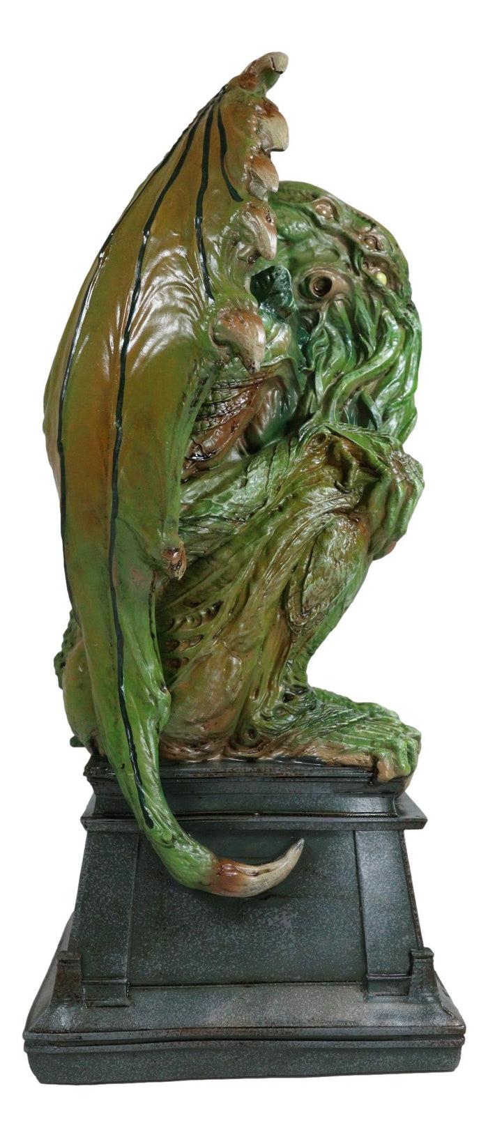Ebros Gift The Call Of Cthulhu Alien Creature Seated On Pedestal Throne Desktop Figurine