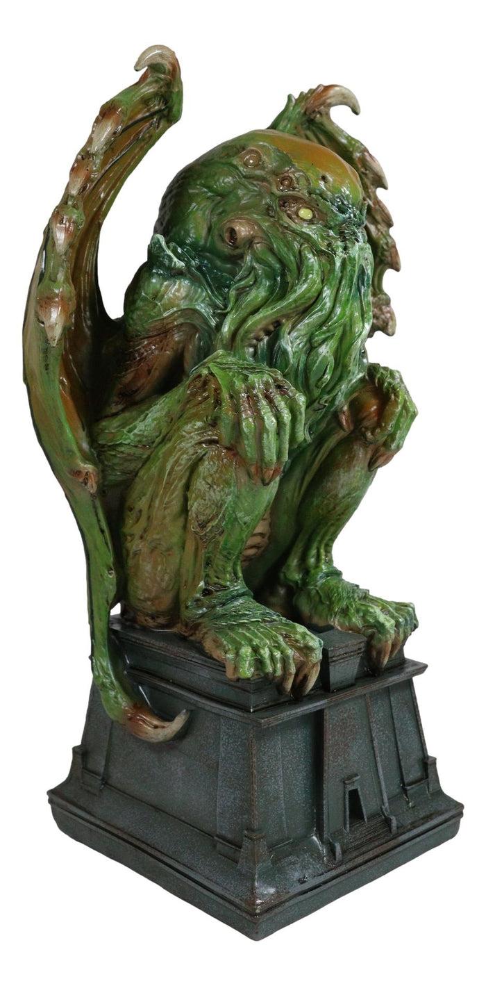 Ebros Gift The Call Of Cthulhu Alien Creature Seated On Pedestal Throne Desktop Figurine