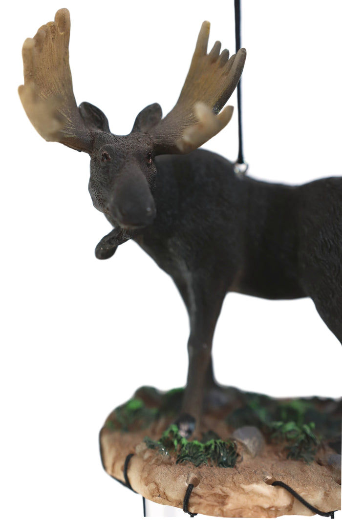 Ebros Gift The Emperor North American Moose Resonant Relaxing Wind Chime Garden Patio