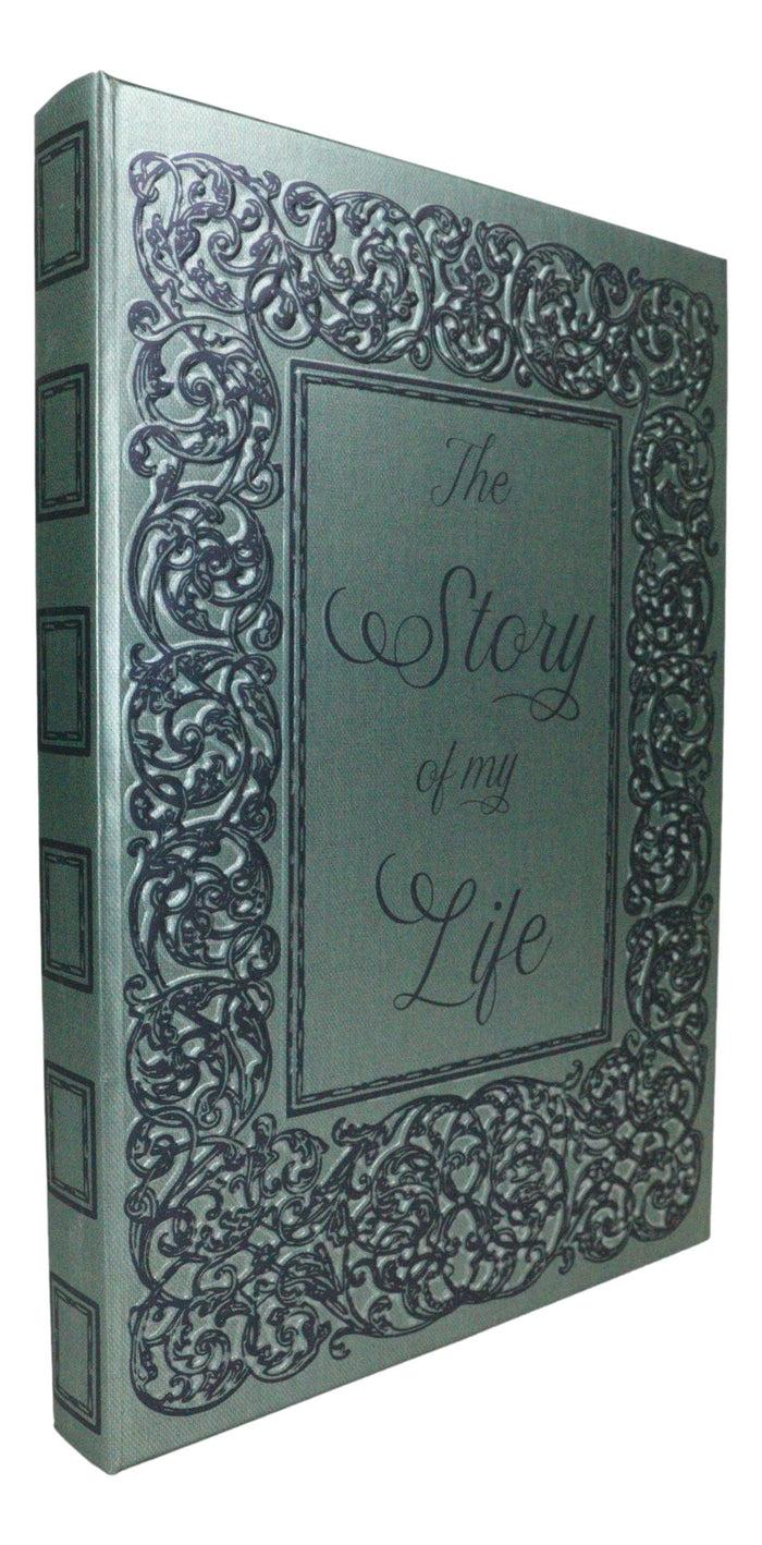 Ebros Gift The Story Of My Life Rococo Gothic Scroll Art Embossed Blank Page Journal Book