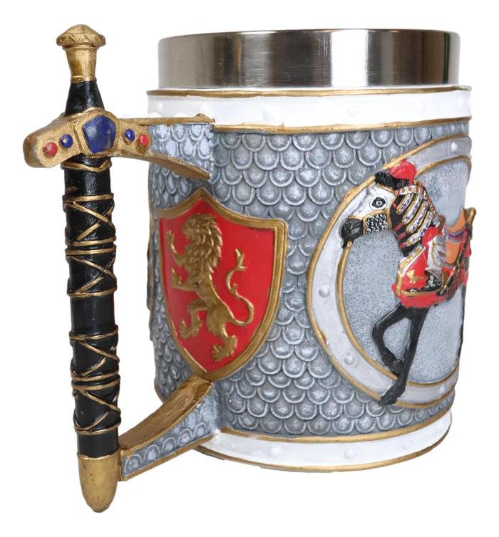 Ebros Gift The Trail Of Painted Ponies Super Charger King's Cavalier War Horse Tankard Mug