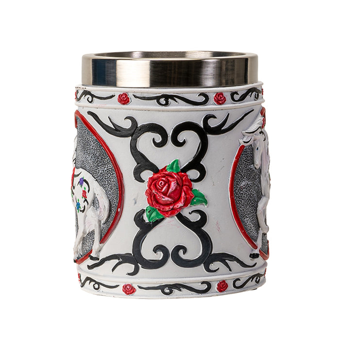 Ebros Gift The Trail Of Painted Ponies Tribal Rose Thorny Valentines Horse Tankard Mug